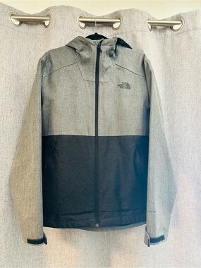 The North Face Men’s Gray and Black Hooded Dryvent Jacket